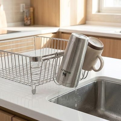 주방 식기 건조대 스텐 텀블러 컵 거치대 걸이 후크