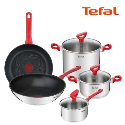  테팔 레드 인덕션 프26+멀28+편16+양18+곰22