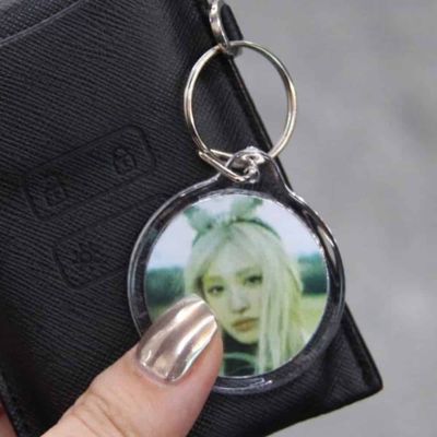 포카키링 증명사진 투명 원형 키링만들기 키링만들기부자재 사진키링 키링만들기재료(WFNNMSV)