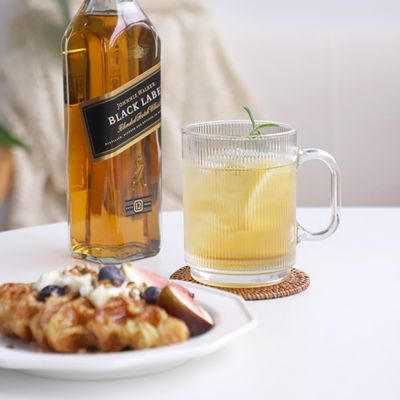 러델 칼립소 스트라이프 유리 머그 390ml