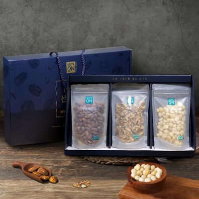 [NUTS ON]산소0%세트1호/호두,아몬드,마카다미아