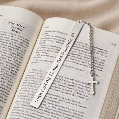 십자가 성경책 책 책갈피 북마크 북홀더 북클립 독서