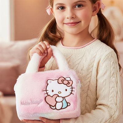 [윙하우스] 헬로키티 레인보우 퍼 손크로스