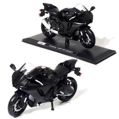 1:12 스탠드 야마하 YZF-R1 2021 블랙 오토바이 