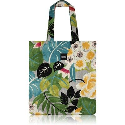 nother Botanical & Floral Linen Flat Tote / 나더 보태니컬 리넨 플랫 토트백