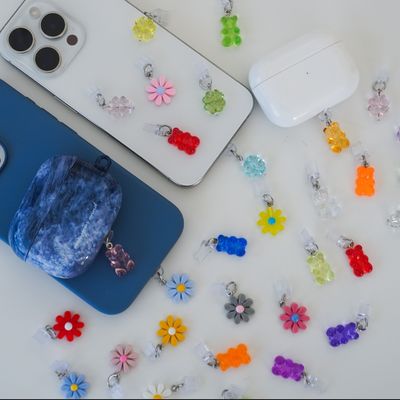 핸드폰 C타입 충전 단자 보호 캡 먼지 마개 키링 24종