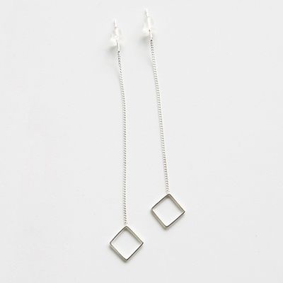 사각 심플 귀걸이