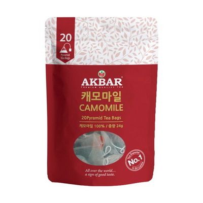 아크바 캐모마일 차 피라미드 티백 20개입 파우치