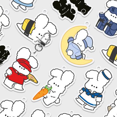 아이무이 투명 아크릴 키링 포소미 2(키홀더)