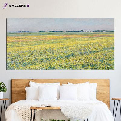 구스타브카유보트 노란들판 인테리어 명화 액자 대형