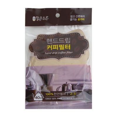 맑은하루 커피필터 2~5인용 40매(WEDEE8F)