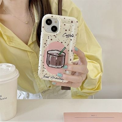 갤럭시 S23 S22 S21 S20 아이스 커피 톡 그립 케이스