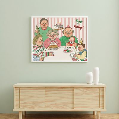 한 해 마무리는 가족과 함께, 봄사무소 작가 그림