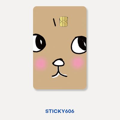STICKY606 신용카드커버 20종 카드 스티커 리무버블