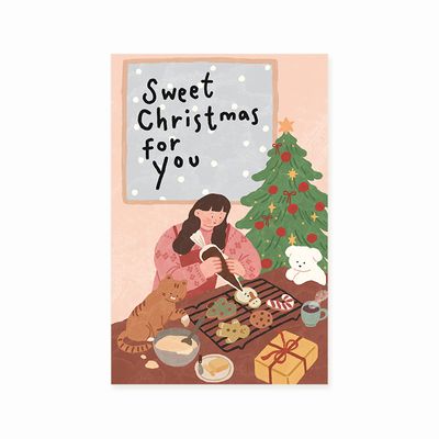 크리스마스카드 XHH2518 - SWEET CHRISTMAS FOR YOU