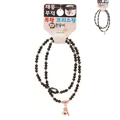 여성불교팔찌 남자염주팔찌 불교기원팔찌 크리스탈 목탁 재물부적 띠 합장주 염주 원숭이(WFPF0CN)