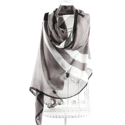 [더로라]프린트 스카프 - 런던 빅 첵크 S5017