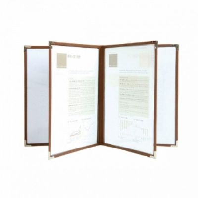 결재판 메뉴판 상황보드메뉴북 투명 서류철 책자 카페 가게 꽂이 4매 430x315 파일(WFPD09F)