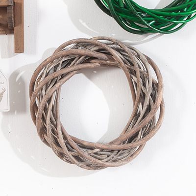 라탄 등나무 우드 리스 링 틀 볼드 25cm 3컬러 조화