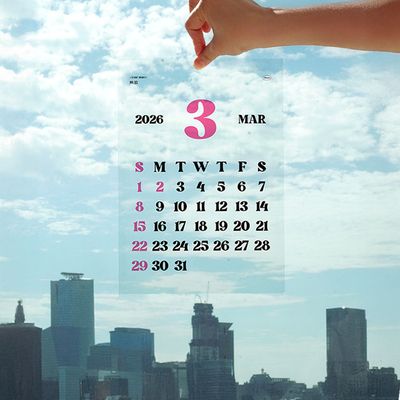 2026년 클리어웨이브 투명 포스터달력 벽걸이 카렌다