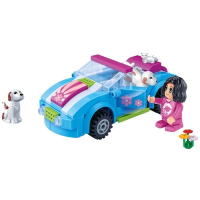 반바오 조립블록시티 예쁜 큐티카 자동차 모형 만들기