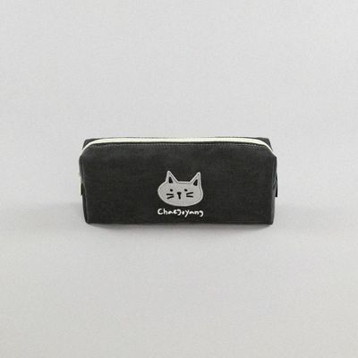코듀로이 캐릭터 필통_차콜
