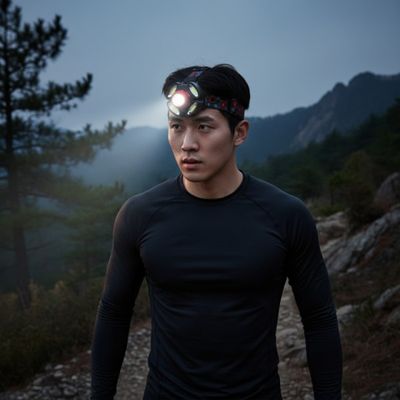 초강력 1600루멘 COB 헤드랜턴 줌기능 캠핑 낚시