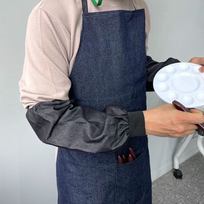 데님 포켓 앞치마 주방 공방 목공 용접 작업용 원단(WFP9706)