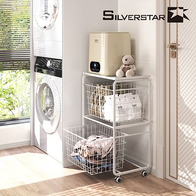 실버스타 서랍형 다용도 이동형 수납바구니 (미포함)