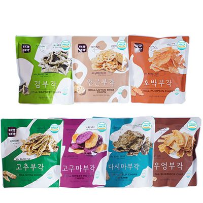 바삭 부각(김+연근+다시마+호박+고추+우엉+고구마)