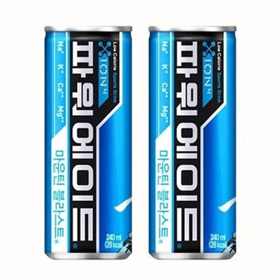 WL 코카콜라 파워에이드 마운틴블라스터 240ml 캔 X 15개(WFLRDBK)