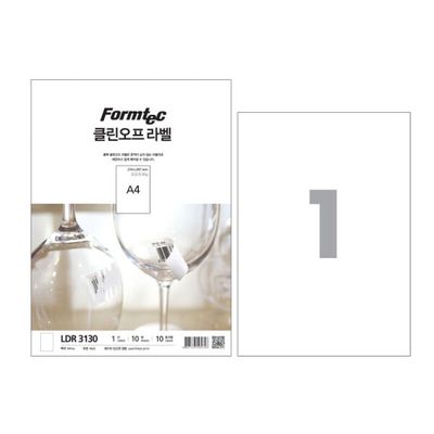 WL 폼텍 클린오프 라벨 LDR-3130(WFLUNUF)