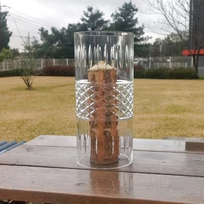 빈티지 CYLINDER 핸컷 크리스탈 허리케인 램프(1개)