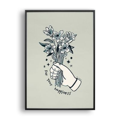Happiness / 일러스트 액자