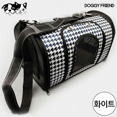 하운드투스 이동장 애견 강아지이동장 블랙 화이트 동물가방 애견이동 반려견 반려견이(WFPJVD8)
