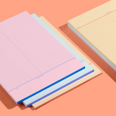 [모트모트] 노트 페이퍼 스퀘어드 - 레트로옐로우