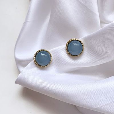 블링썸원석귀걸이 원석골드귀걸이(블루)(WDC93C2)