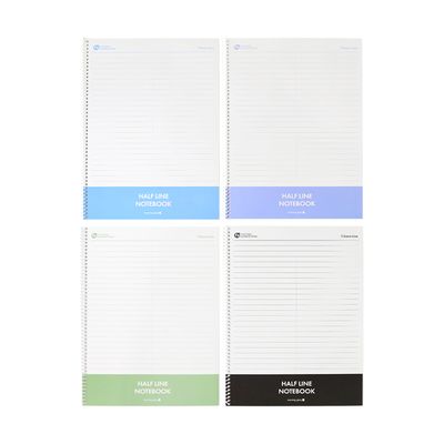 하프라인 스프링노트 반반노트 학생공책