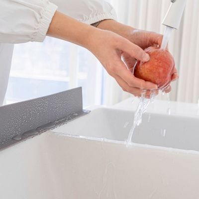 실리콘 물튀김방지 싱크대물막이 세면대 설거지가림막