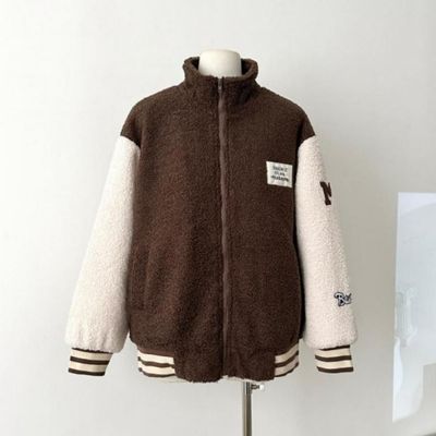 뽀글이 점퍼 여자 야구잠바 겨울 후리스 캐주얼(WFLIXZO)