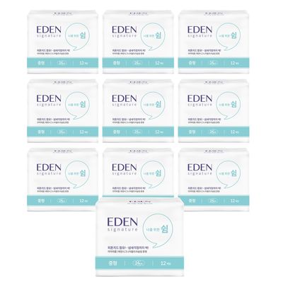 샐리 에덴 유기농 순면 소취 생리대 중형(12P) 10팩