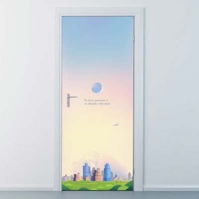 nces246-환상의 도시-현관문시트지