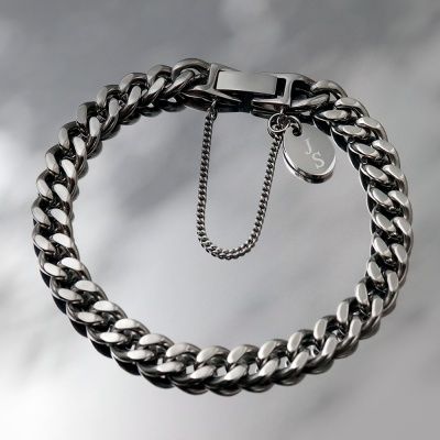 [선물포장] 써지컬 데일리 타원 각인 체인팔찌