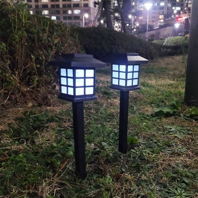 태양광 충전 정원 조명 집모양(백색)(WB718EA)