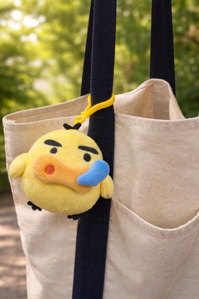 콧물흘리는 부리부리 병아리 키링 귀여운 밤티 백참