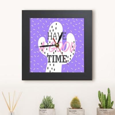 cu018-해브어굿타임_선인장_미니액자벽시계