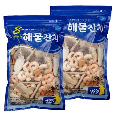 해물잔치 1100G X 2 해물믹스 해산물 씨푸드