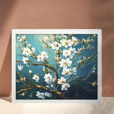 골피아 DIY 그림그리기 유화세트 40x50cm, 화이트트리