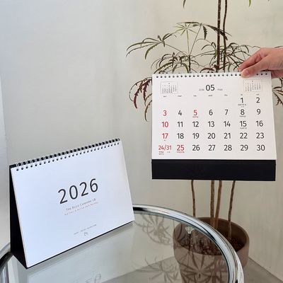 2026모뉴 큰숫자 중형 탁상달력 깔끔한 심플한 캘린더