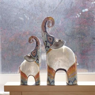 ksr 하늘코 자개 무늬 코끼리 2P (4865)(WFJ2G3Q)